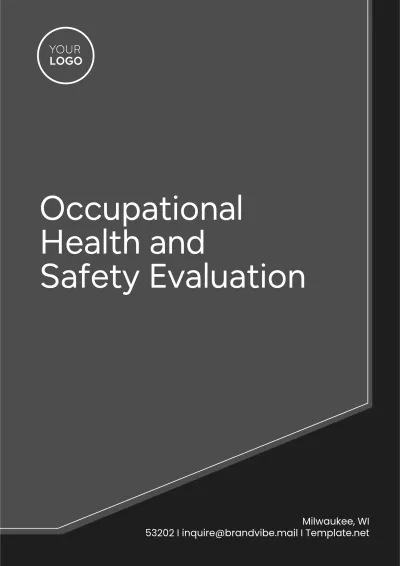 Free Occupational Health and Safety Evaluation Template to Edit Online