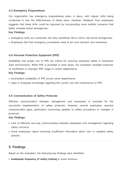 Free Occupational Health and Safety Evaluation Template to Edit Online