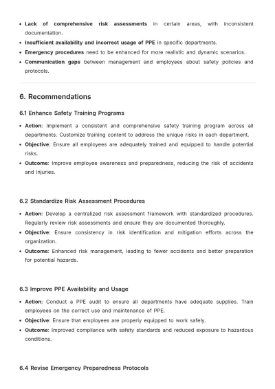 Free Occupational Health and Safety Evaluation Template to Edit Online