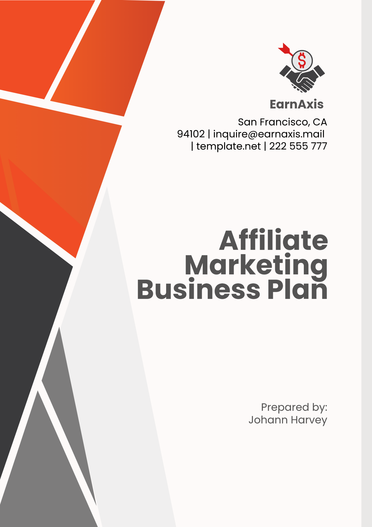 Affiliate Marketing Business Plan Template - Edit Online & Download