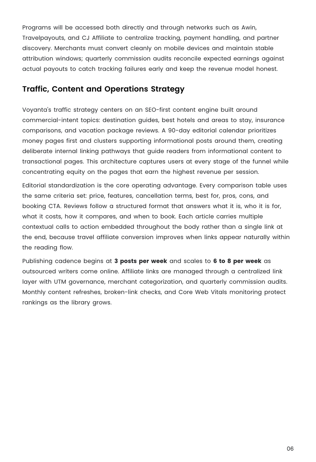 Free Affiliate Marketing Business Plan Template to Edit Online