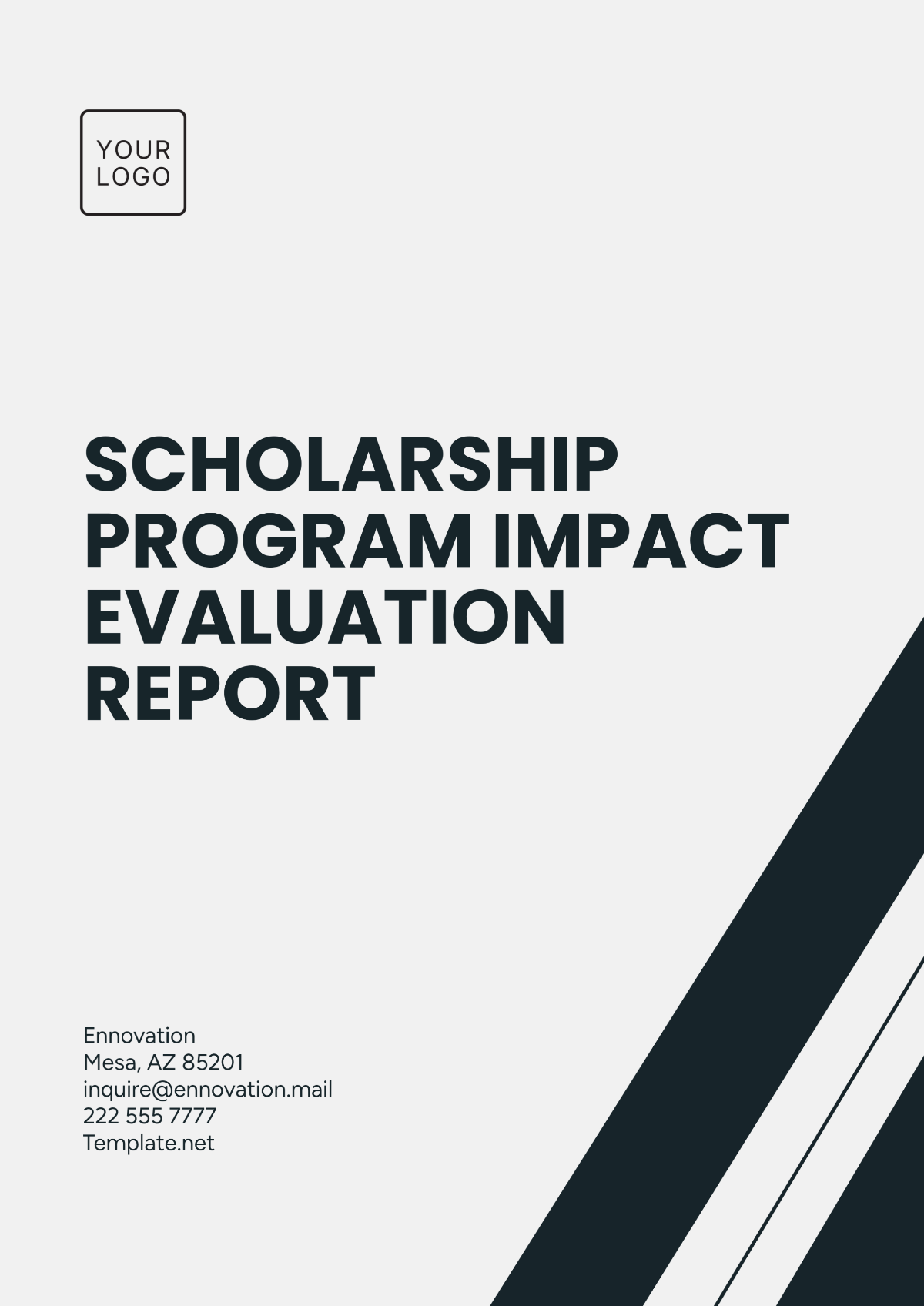 Scholarship Program Impact Evaluation  Report Template - Edit Online & Download