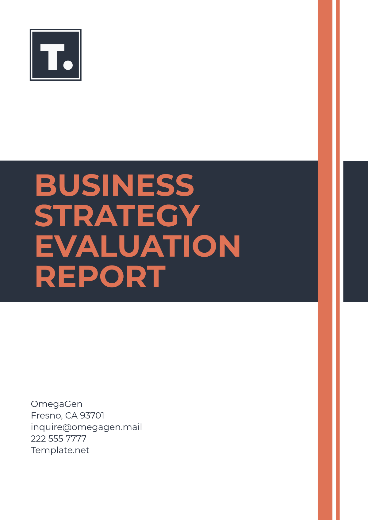 Business Strategy Evaluation  Report Template - Edit Online & Download