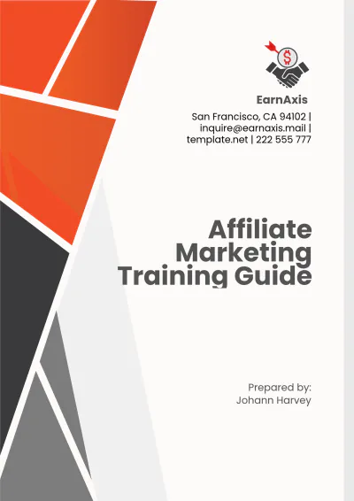 Free Affiliate Marketing Training Guide Template to Edit Online