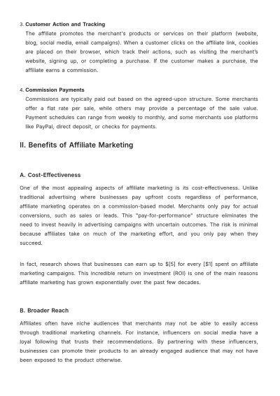Free Affiliate Marketing Training Guide Template to Edit Online