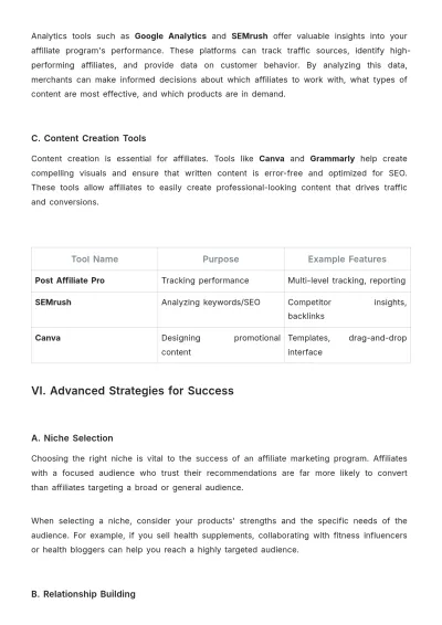 Free Affiliate Marketing Training Guide Template to Edit Online