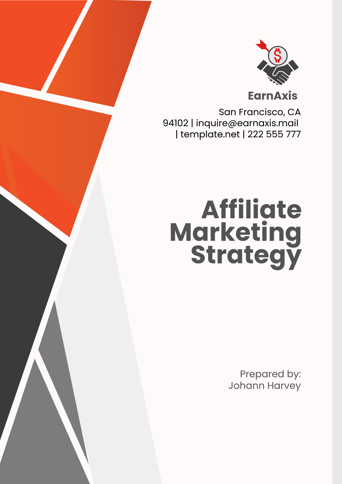 Affiliate Marketing Strategy Template - Edit Online & Download