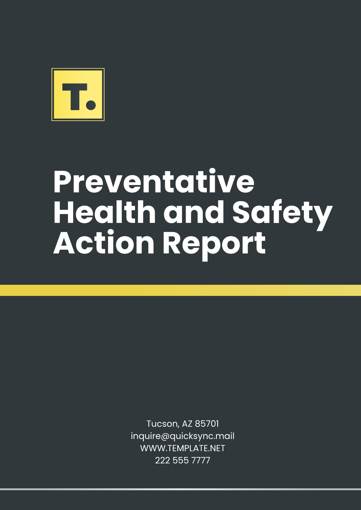 Preventative Health and Safety Action Report Template - Edit Online & Download