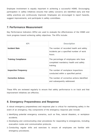 Free Professional Health and Safety Management System Report Template to Edit Online
