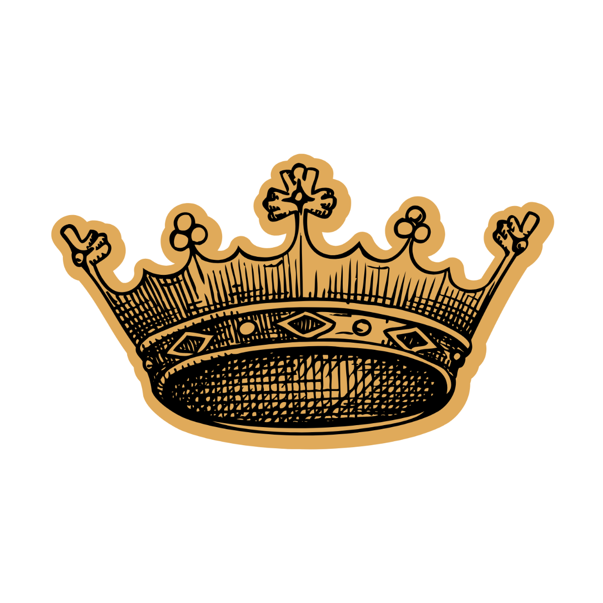 Free Vintage Crown Clipart Template - Edit Online & Download