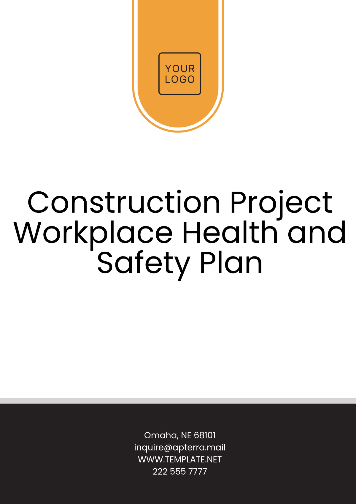 Construction Project Workplace Health and Safety Plan Template - Edit Online & Download