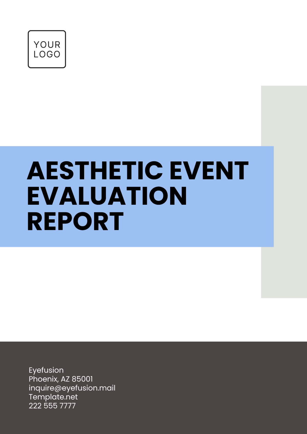 Aesthetic Event Evaluation Report Template - Edit Online & Download