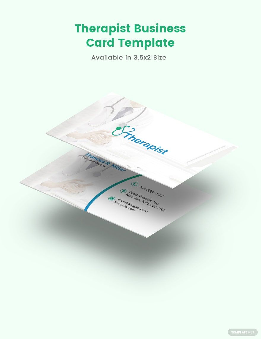 Therapist Business Card Template