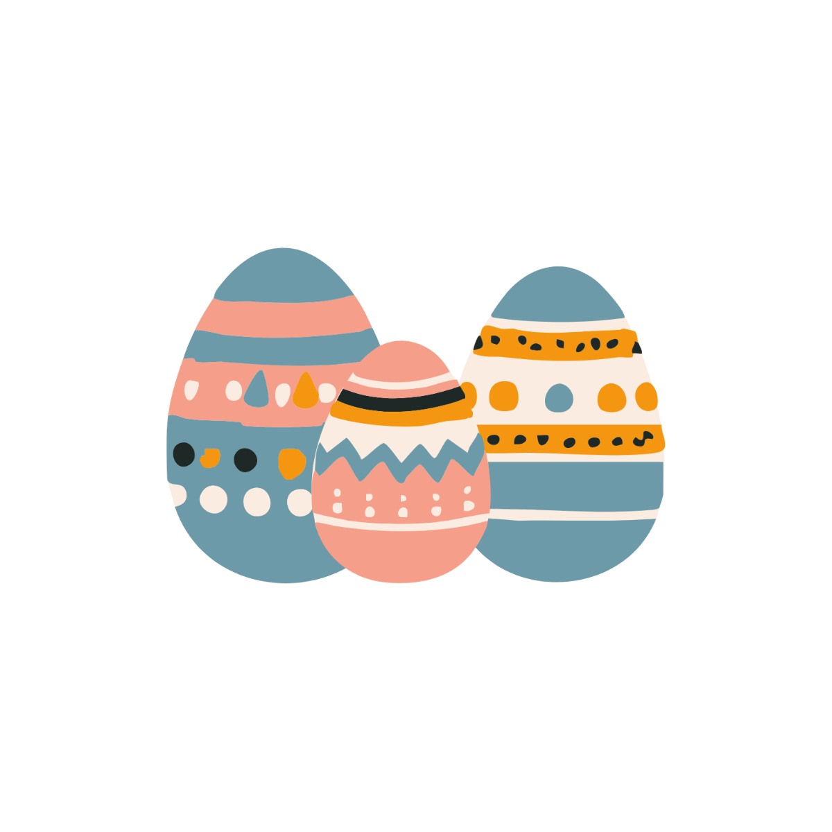 Colorful Easter Clipart - Edit Online | Template.net