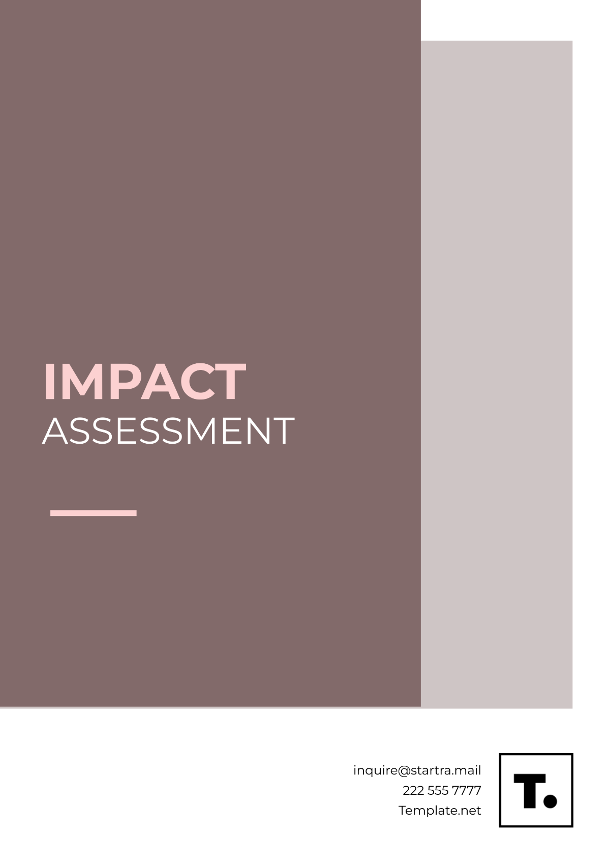 Free Impact Assessment Template