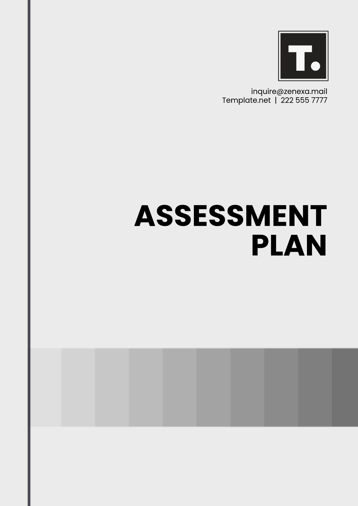 Free Customizable Assessment Plan Layout Template