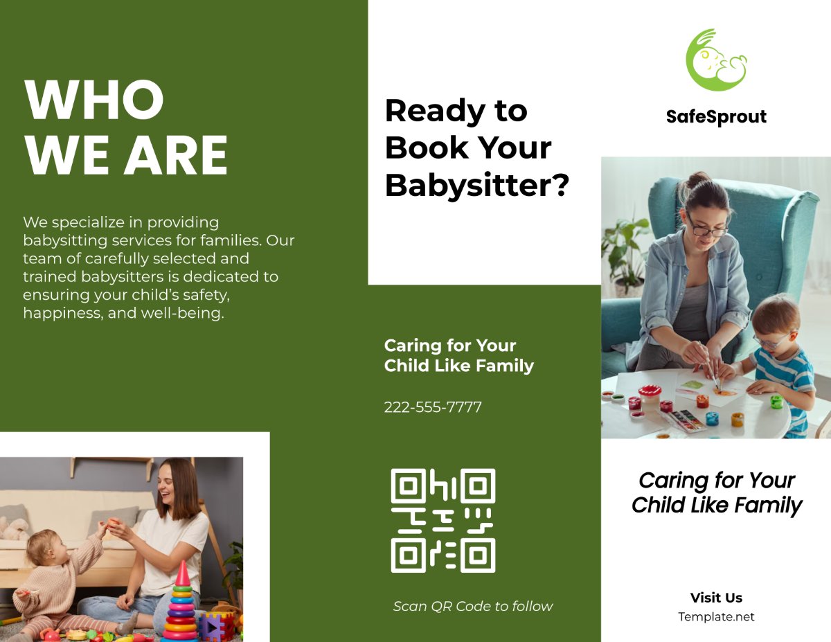 Baby Sitting Brochure Template - Download | Template.net