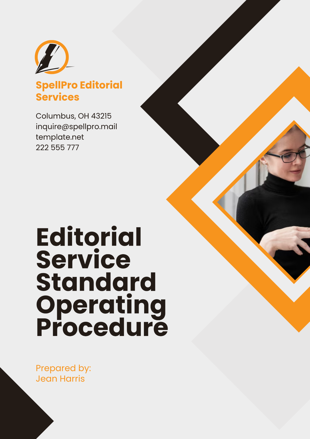 Free Editorial Service Standard Operating Procedure Template