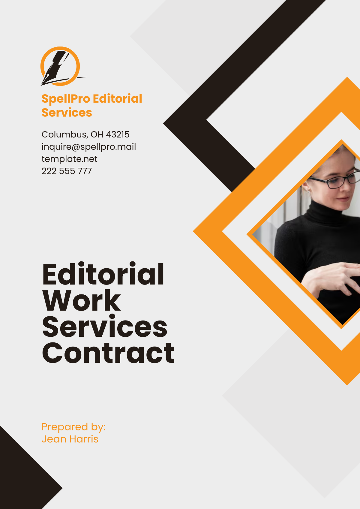 Editorial Work Services Contract Template - Edit Online & Download