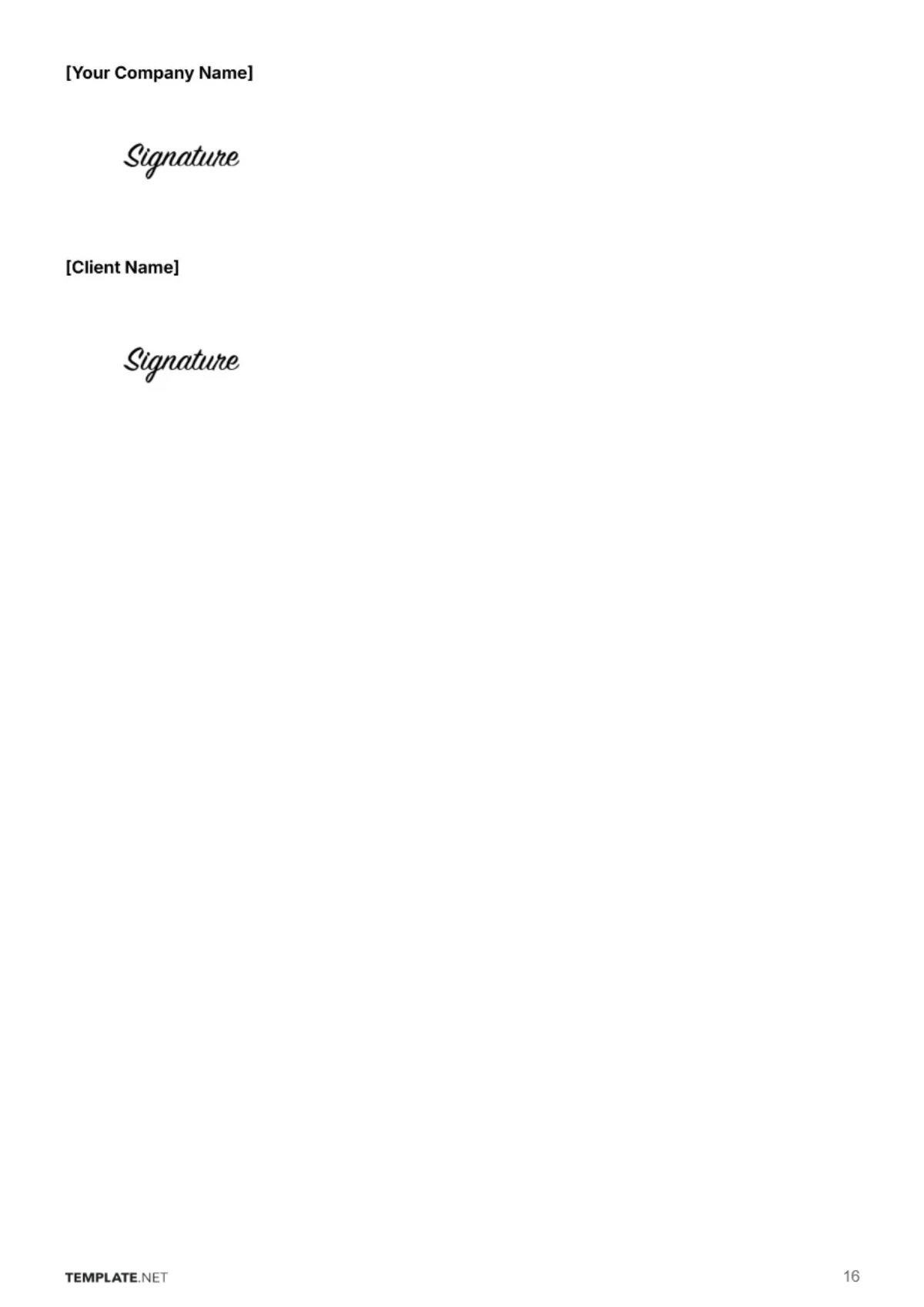 Free Editorial Service Proofreading Contract Template to Edit Online