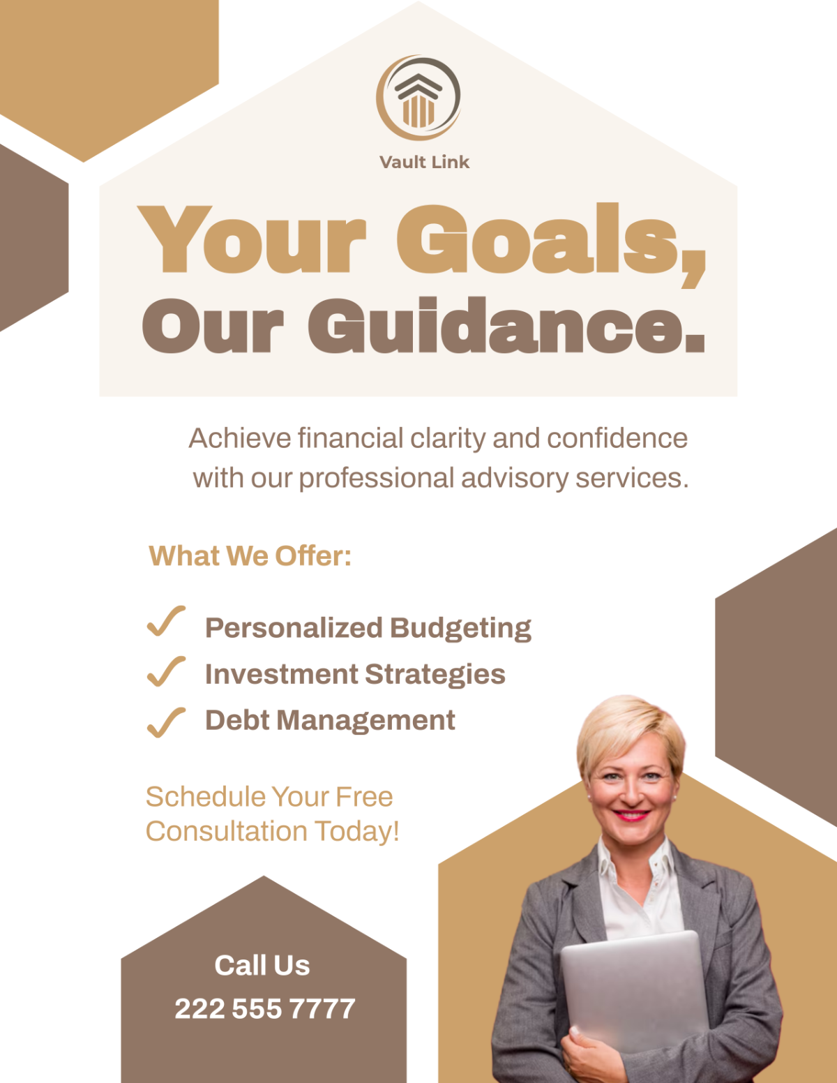 Free Bank Financial Advisory Flyer Template - Edit Online & Download