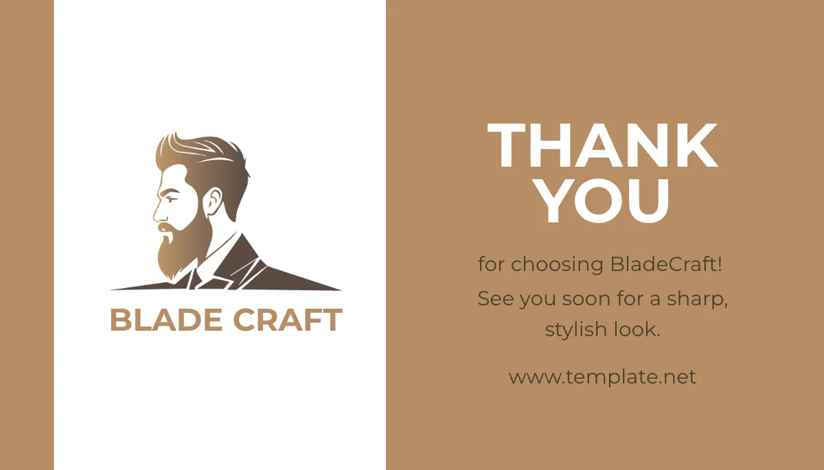 Free Barber Shop Appointment Reminder Card Template to Edit Online