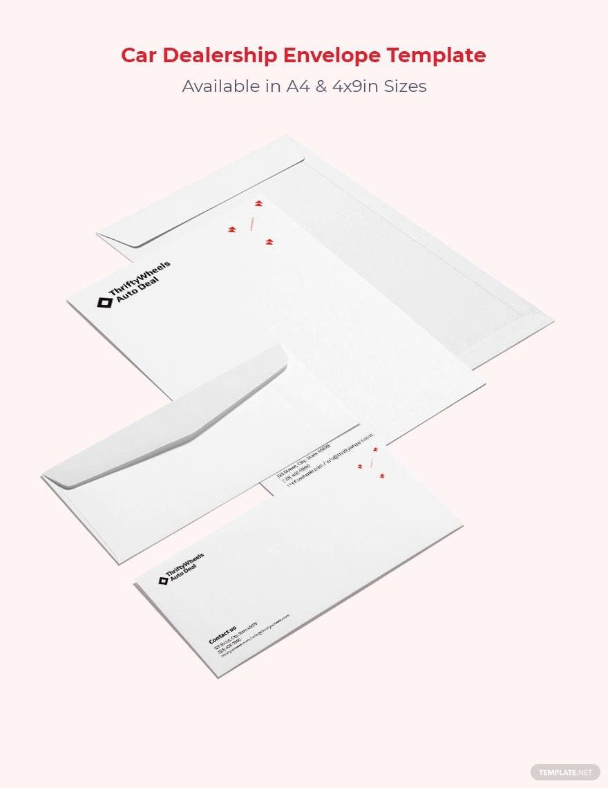 Professional Envelope Template in Apple Pages, Imac