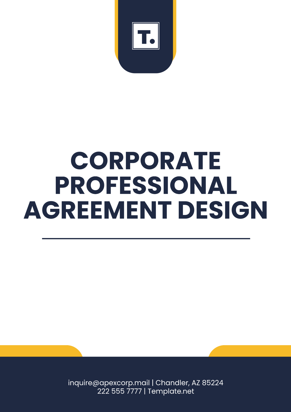 Corporate Professional Agreement Design Template - Edit Online & Download