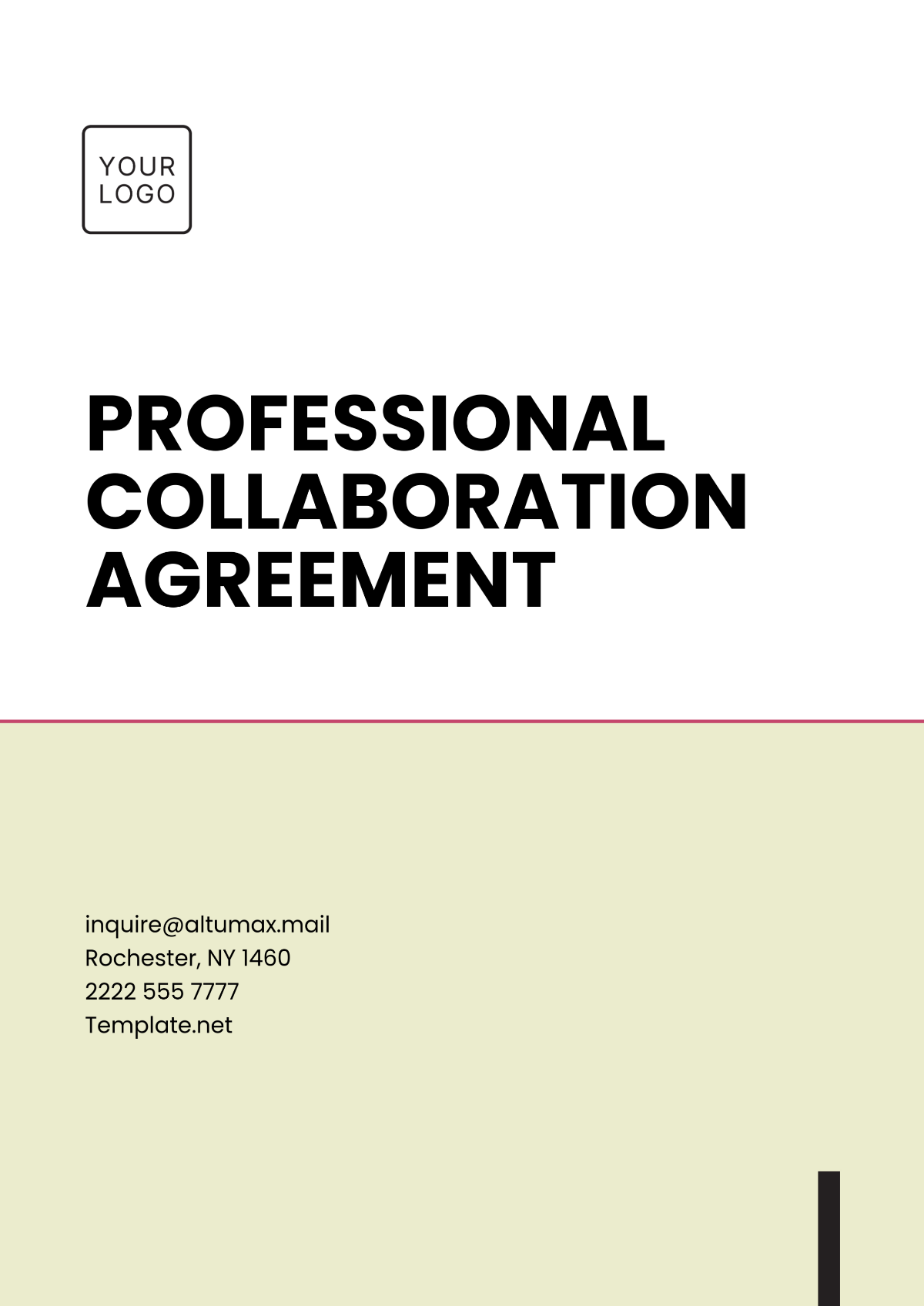 Professional Collaboration Agreement Template - Edit Online & Download