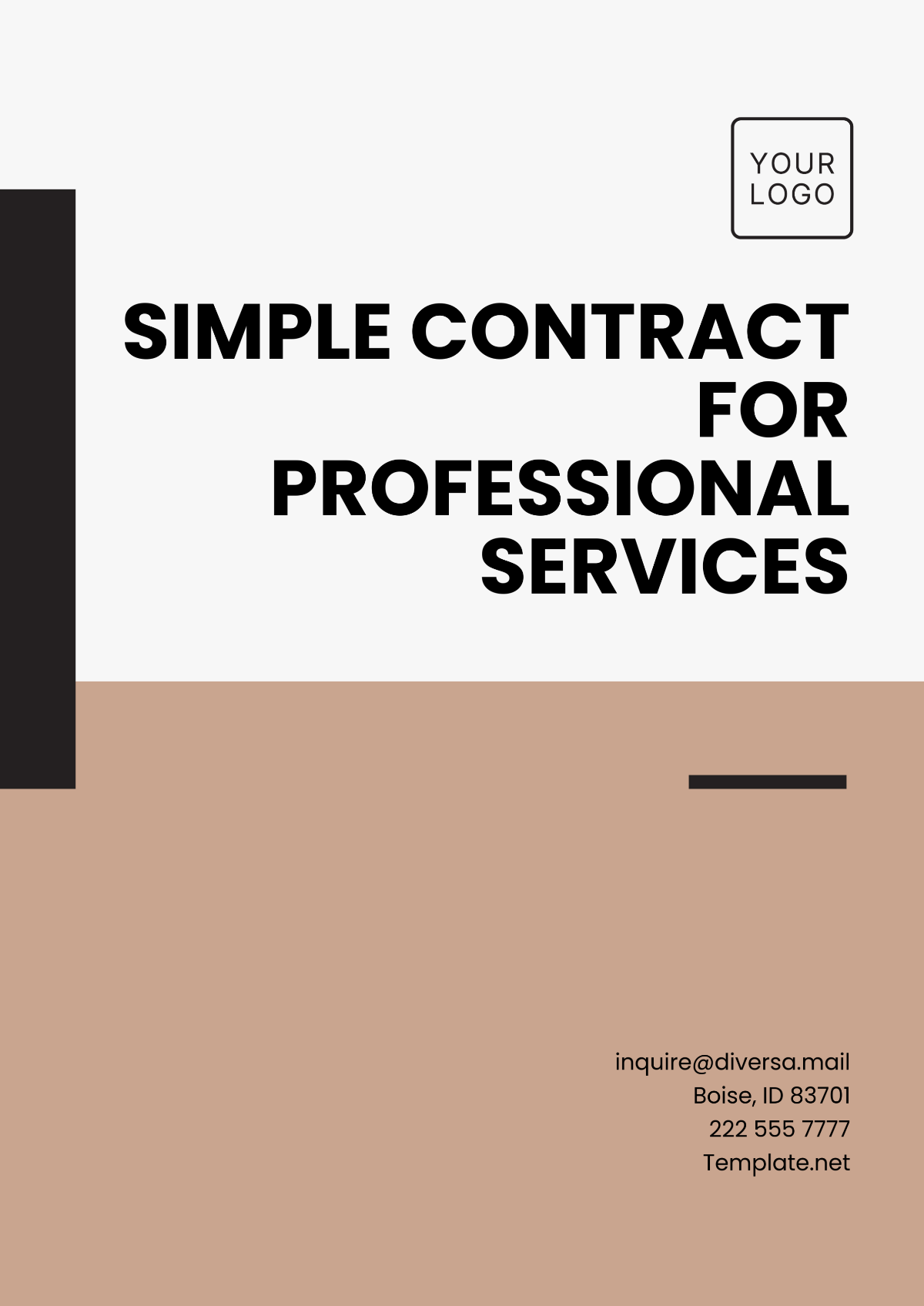 Simple Contract for Professional Services Template - Edit Online & Download