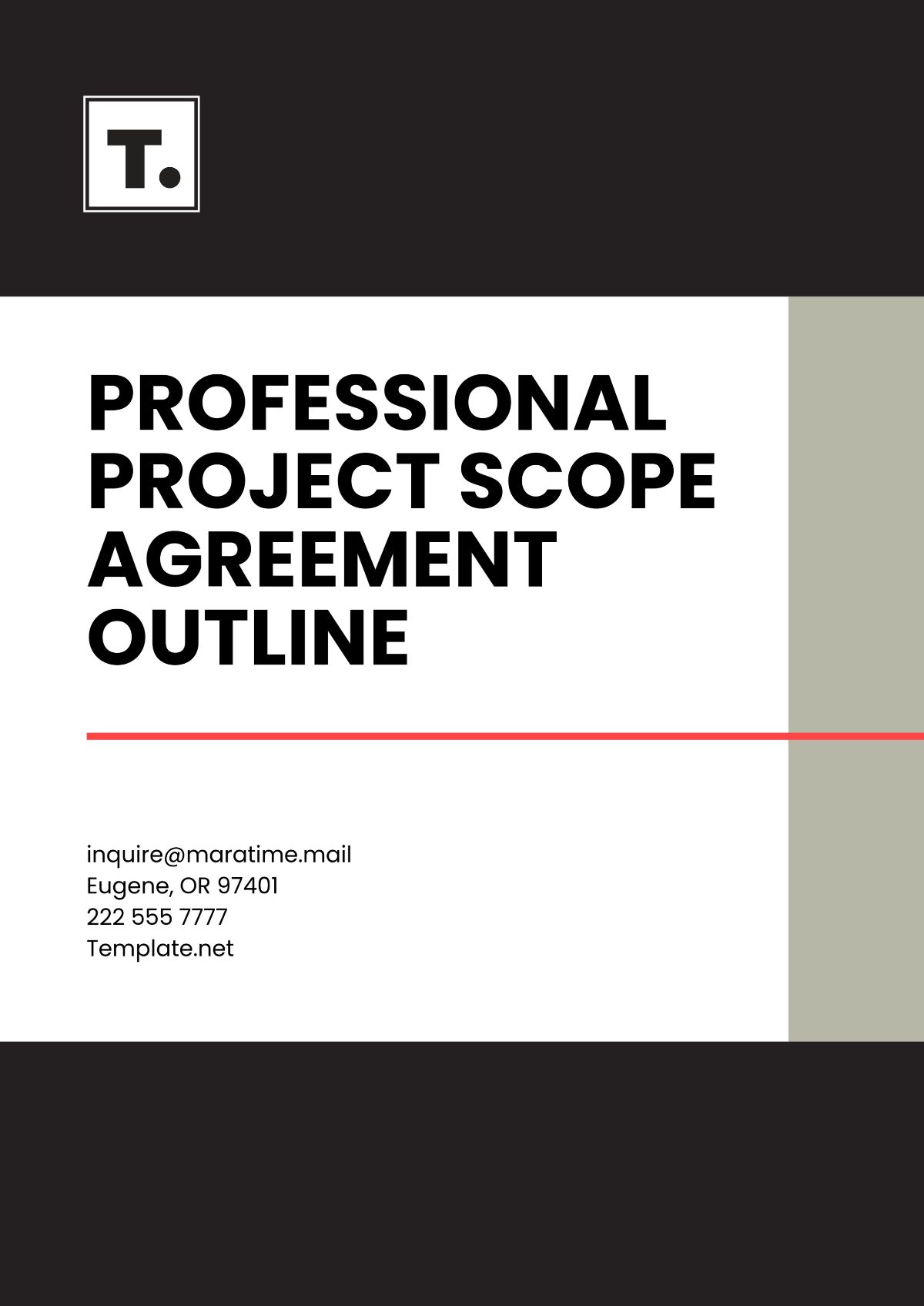 Professional Project Scope Agreement Outline Template - Edit Online & Download