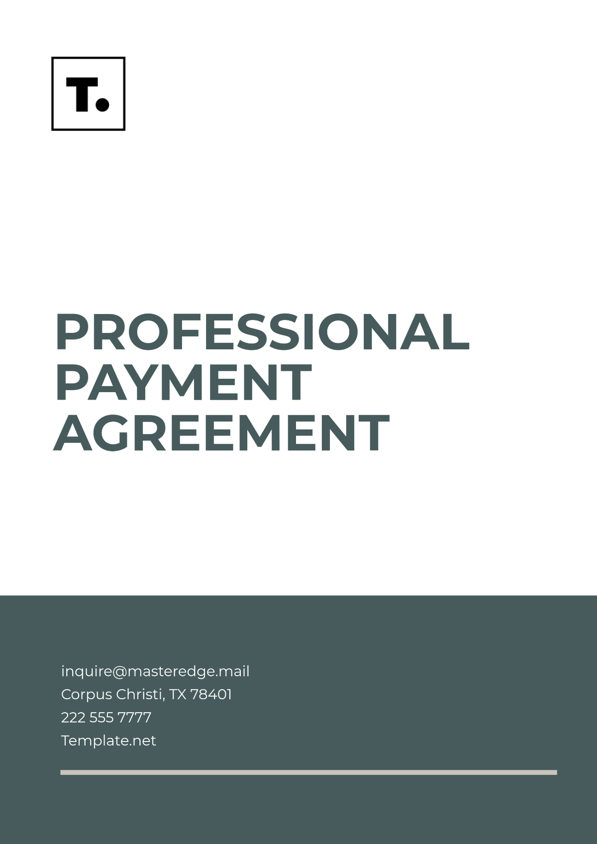 Professional Payment Agreement Template - Edit Online & Download