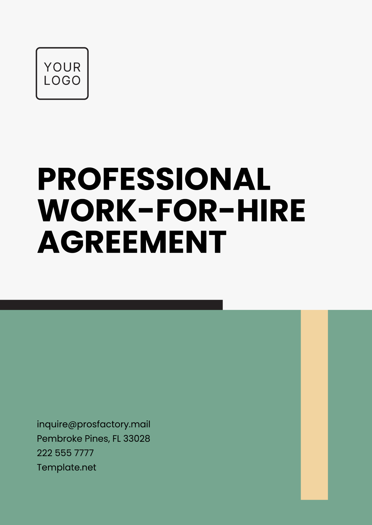 Professional Work-for-hire Agreement Template - Edit Online & Download