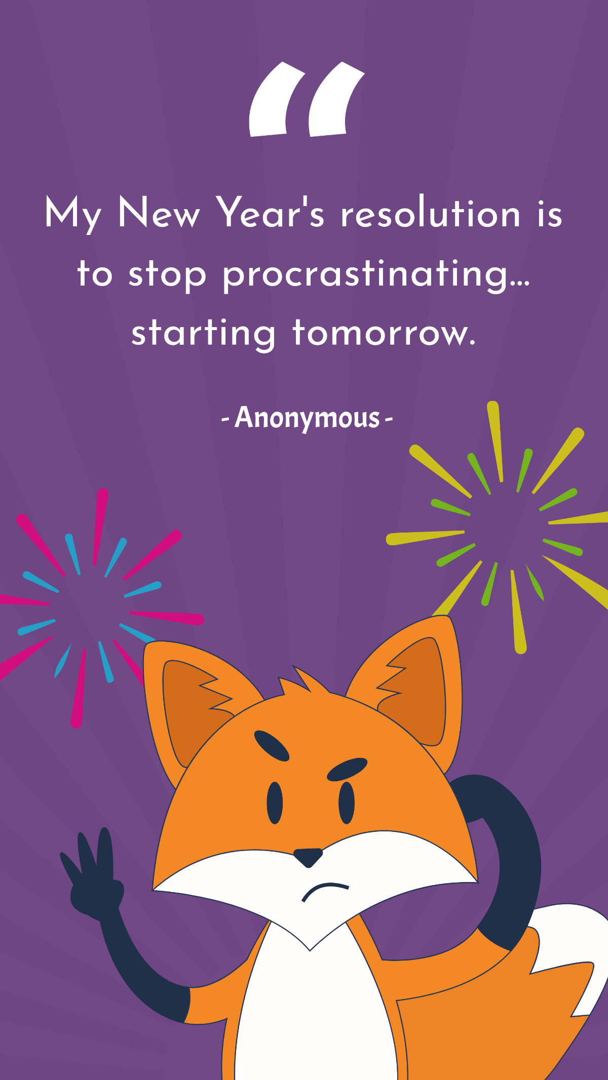 Free Funny New Year Wishes Quote Template - Edit Online & Download