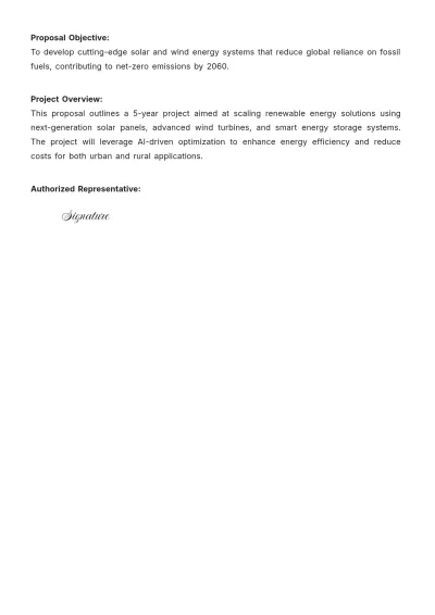 Free Proposal Cover Sheet Template to Edit Online
