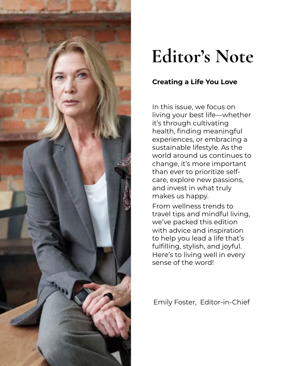 Free Lifestyle Magazine Template to Edit Online