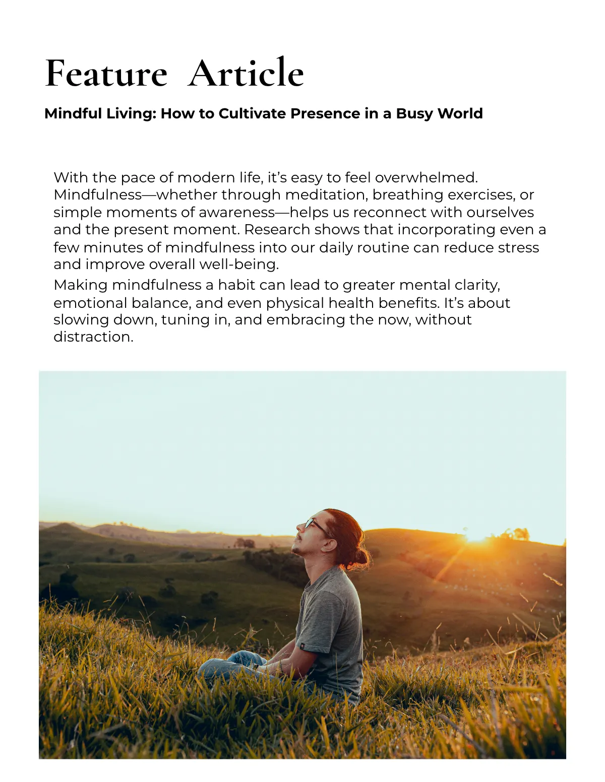 Free Lifestyle Magazine Template to Edit Online