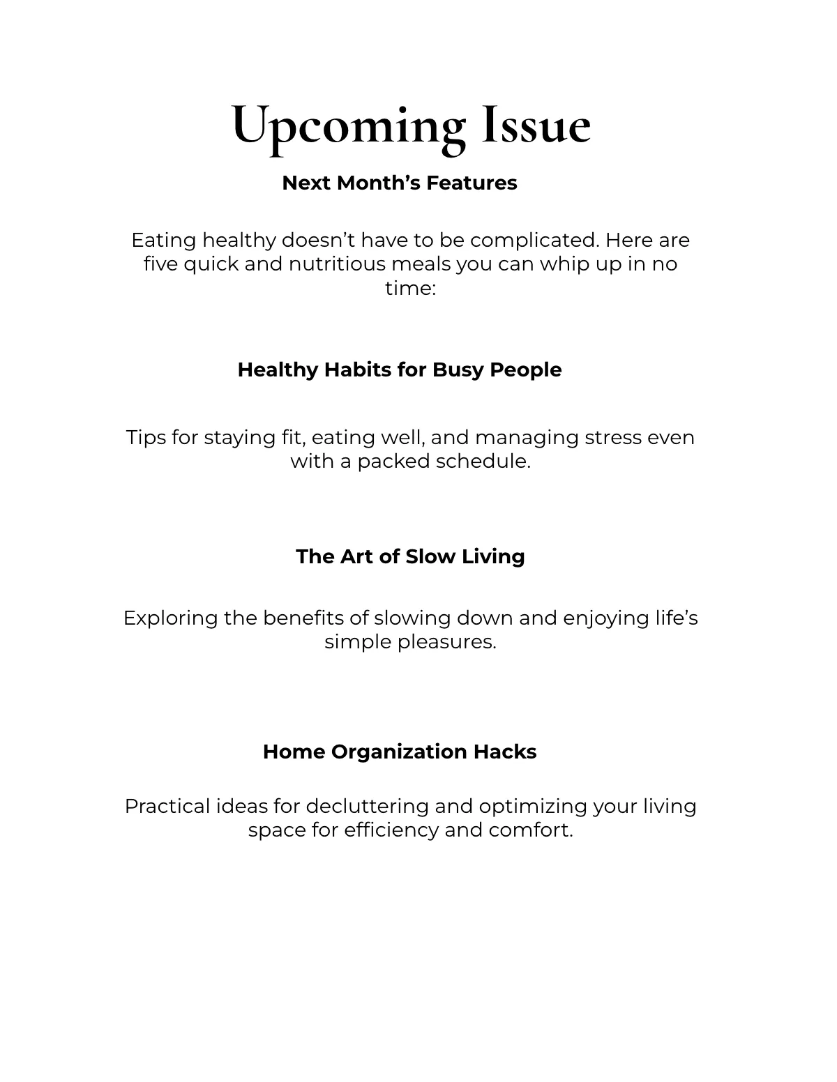 Free Lifestyle Magazine Template to Edit Online