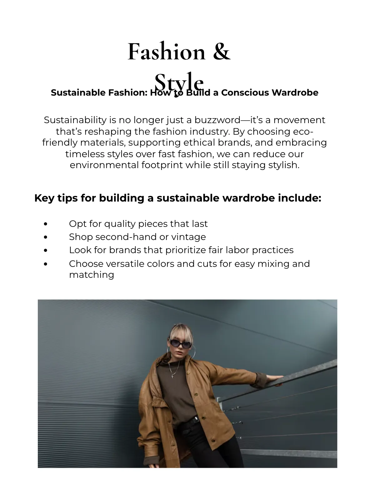 Free Lifestyle Magazine Template to Edit Online