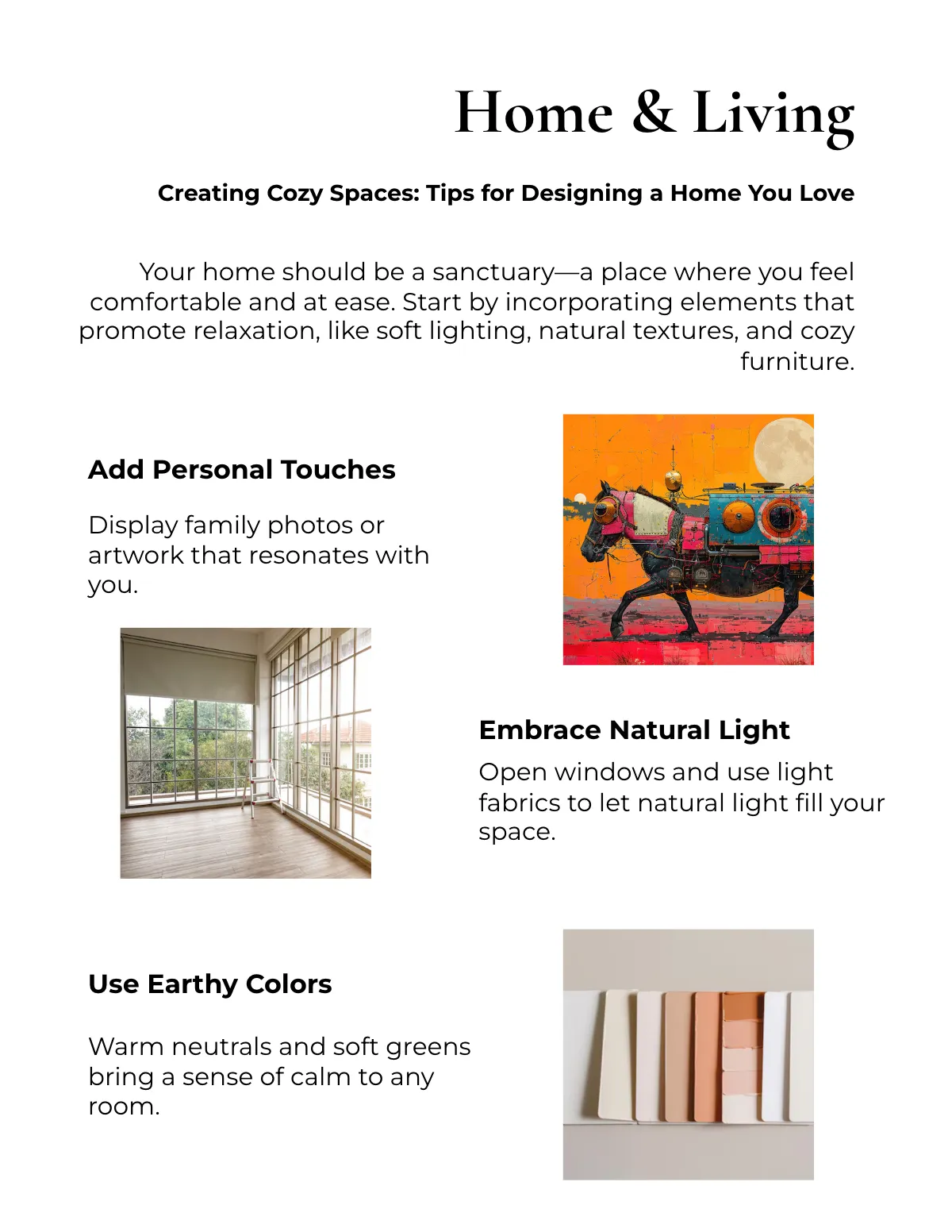 Free Lifestyle Magazine Template to Edit Online