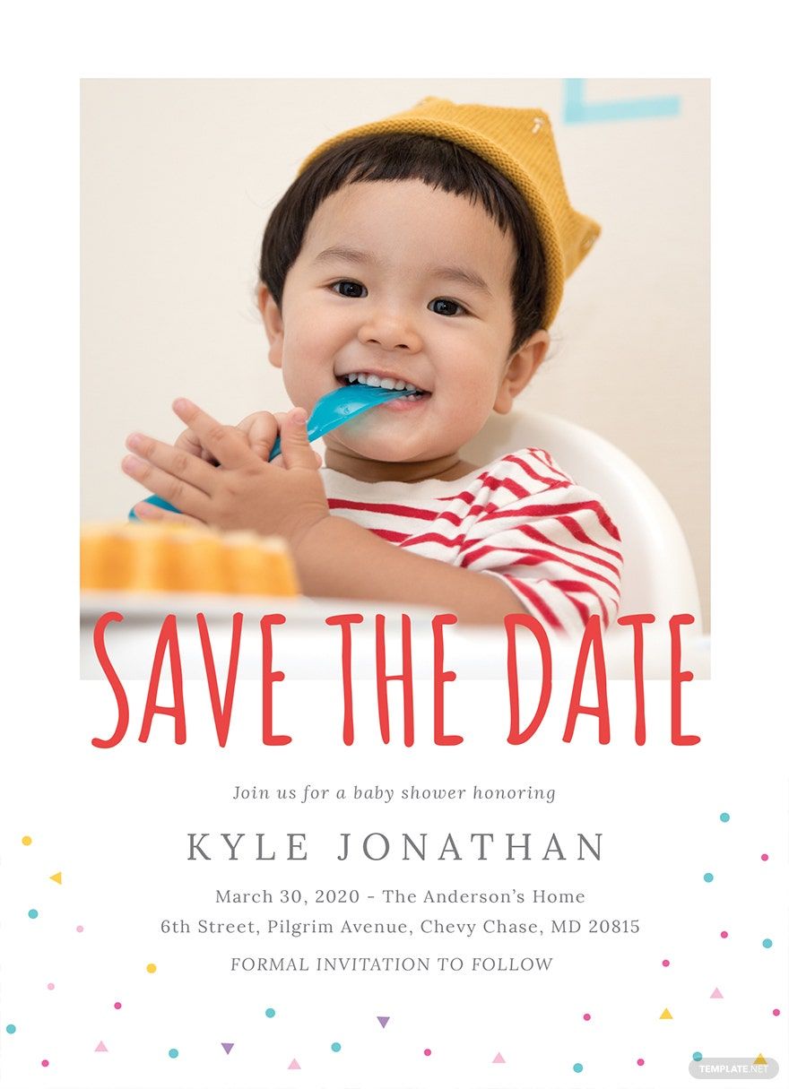 Free Save the Date Birthday Invitation Template
