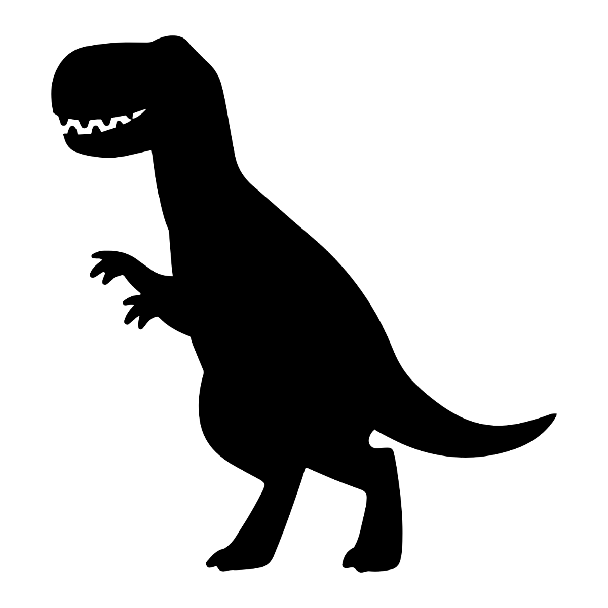 Free Dinosaur Silhouette Clipart Template - Edit Online & Download