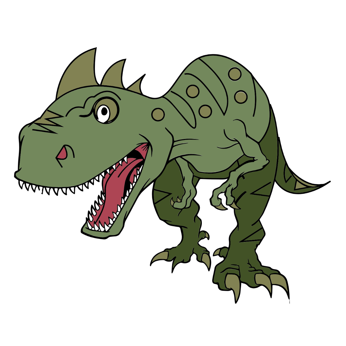 Free Roaring Dinosaur Clipart Template - Edit Online & Download