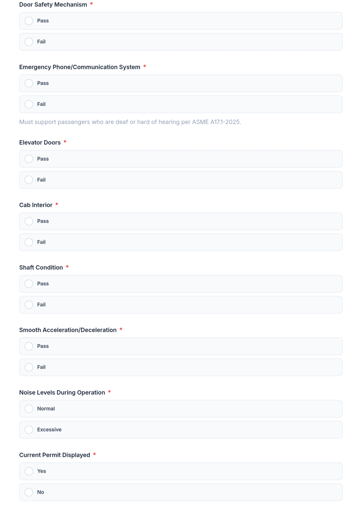 Free Elevator Inspection Form Template & AI Maker Free Elevator Inspection Form Template & AI Maker