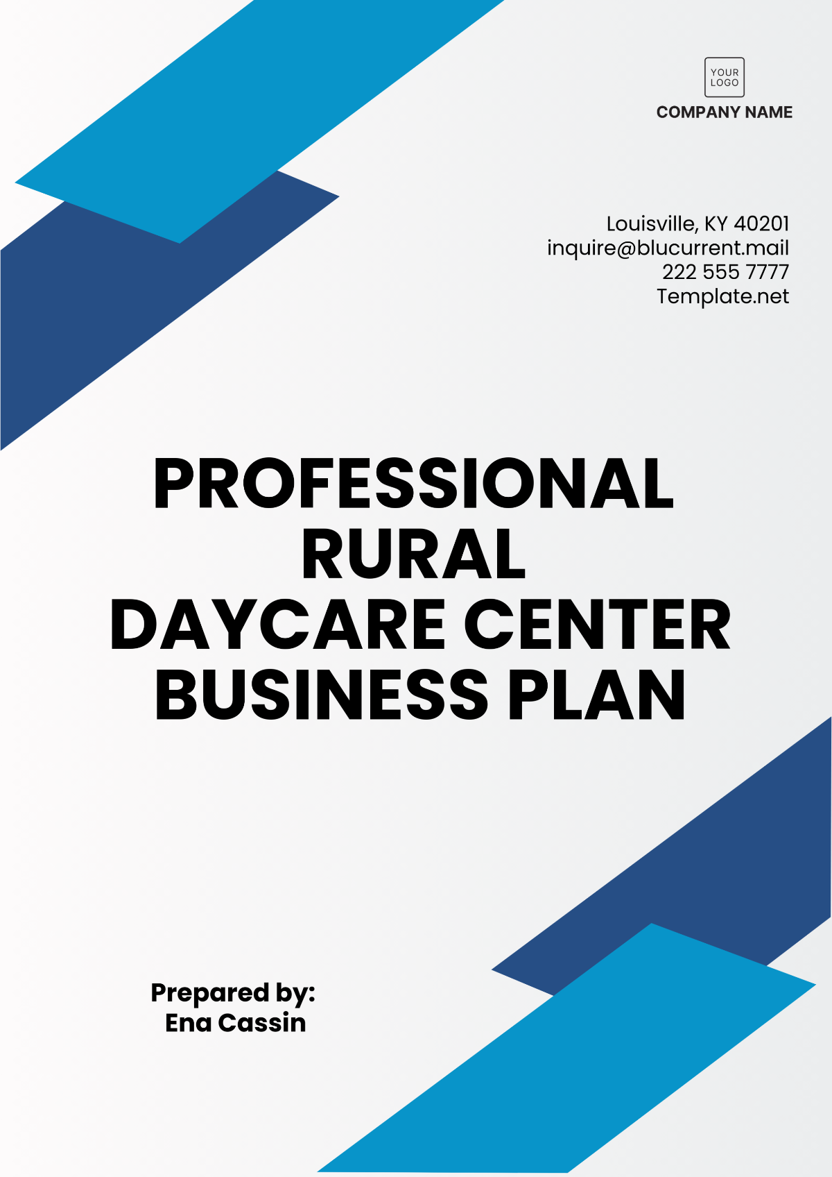 Professional Rural Daycare Center Plan Template - Edit Online & Download