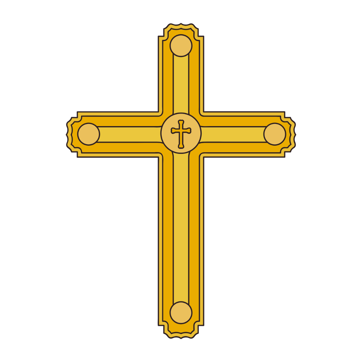 Free Gold Cross Clipart Template - Edit Online & Download