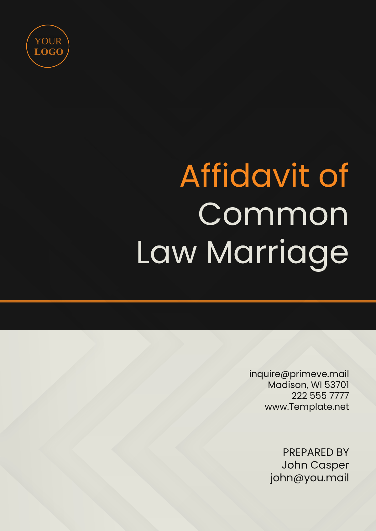 Affidavit of Common Law Marriage Template - Edit Online & Download