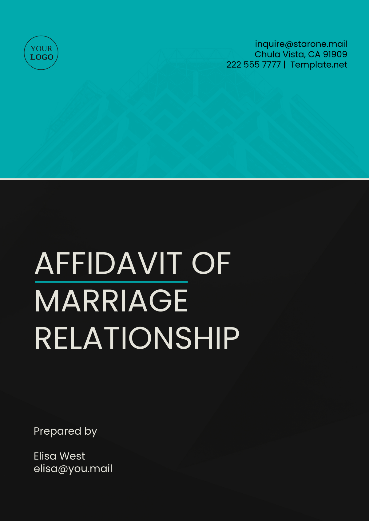 Affidavit of Marriage Relationship Template - Edit Online & Download