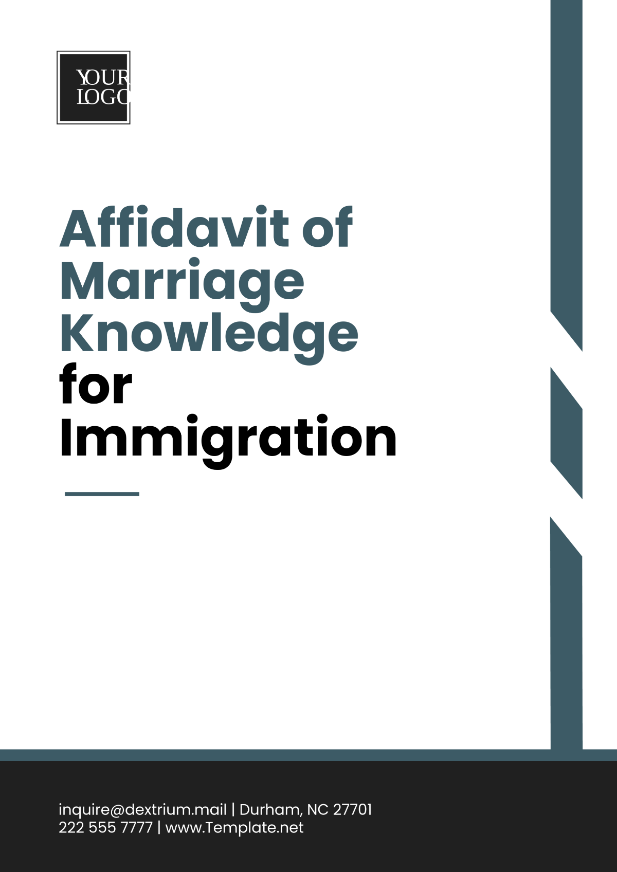 Affidavit of Marriage Knowledge for Immigration Template - Edit Online & Download