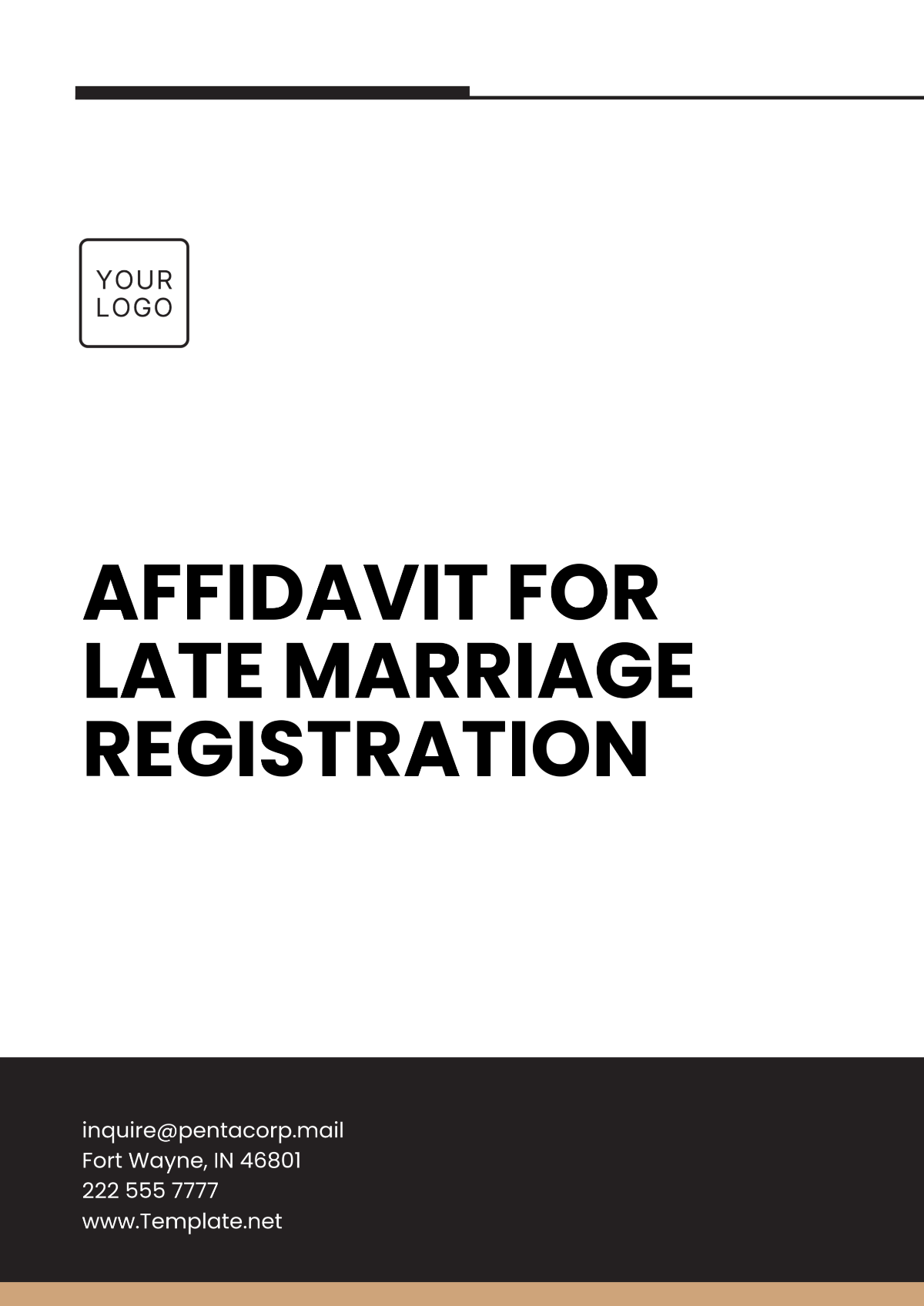 Affidavit for Late Marriage Registration Template - Edit Online & Download